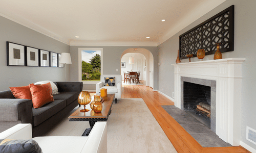 large rug in living room