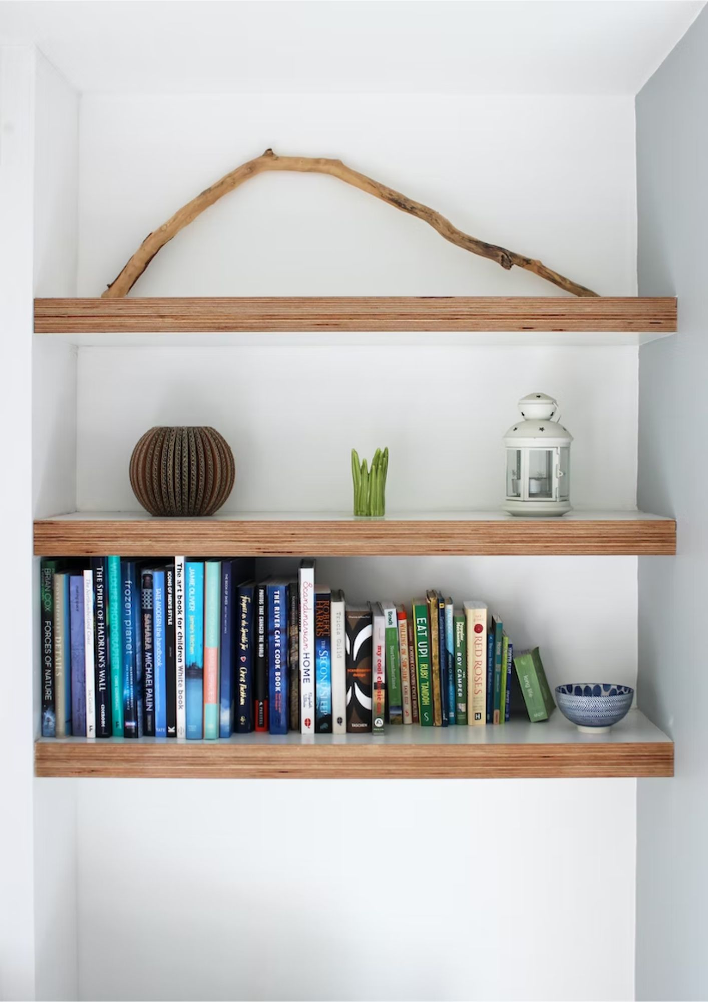 alcove book shelving