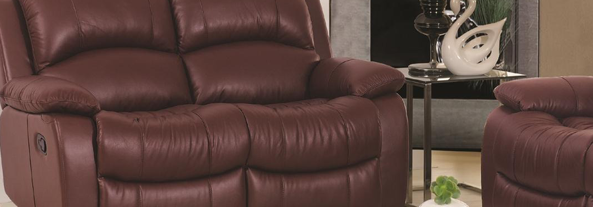 Leather 2 Seat Power Recliner Sofas